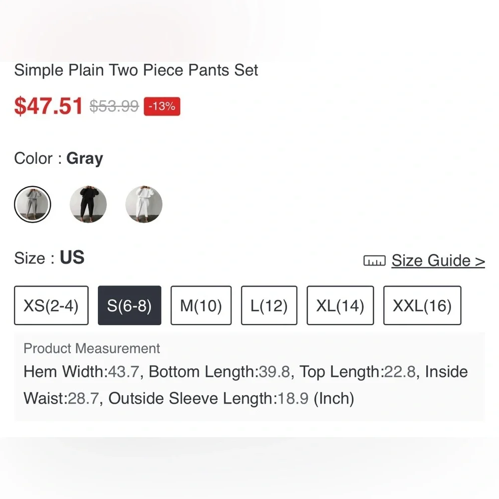 STYLEWE Long Sleeve Top Women Multiple Sizes Gray - Picture 7 of 10